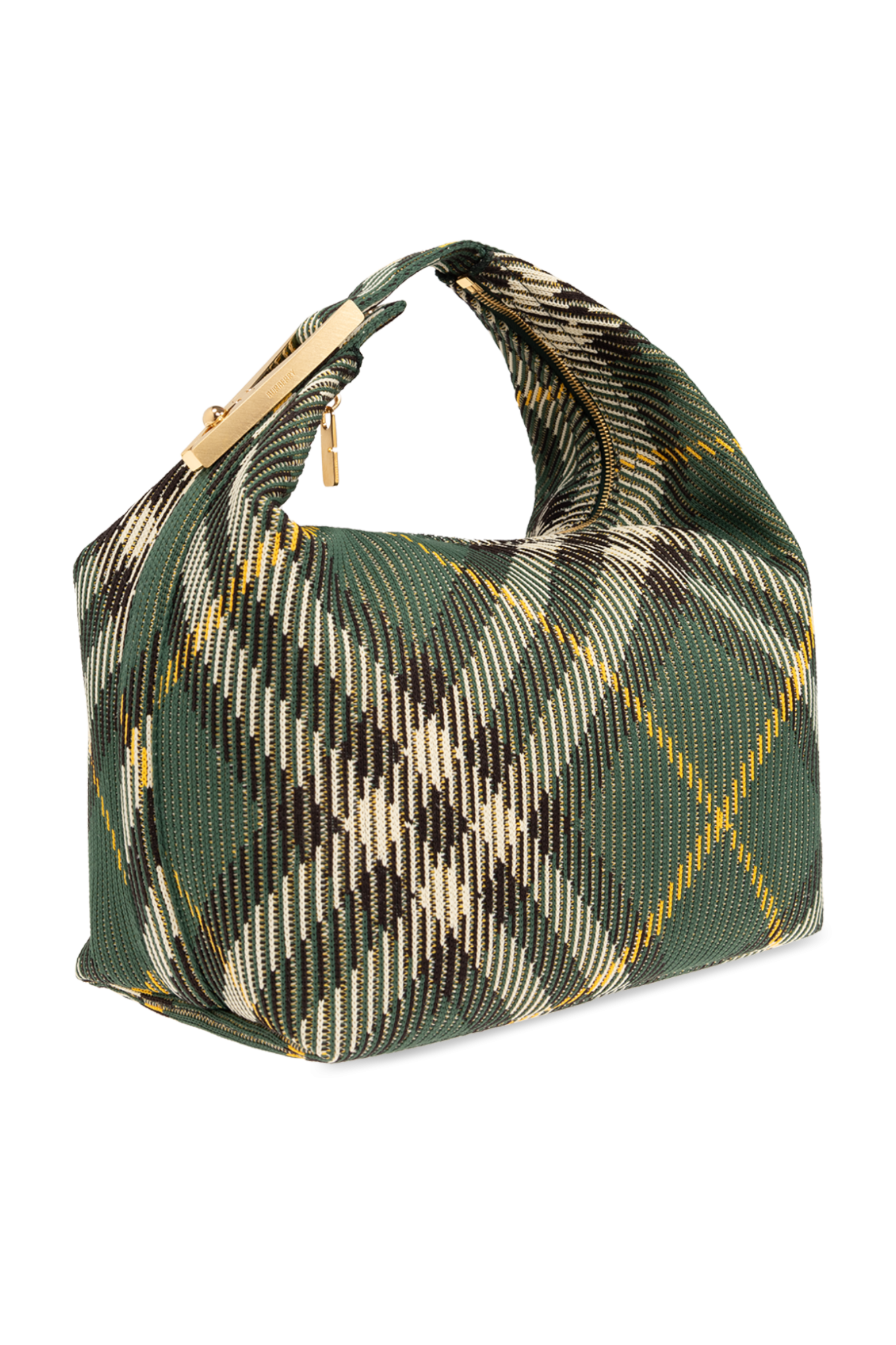 【関税＆送料込み】Burberry Medium Peg Shoulder Bag Burberry Medium Peg check-pattern Shoulder Bag | Green